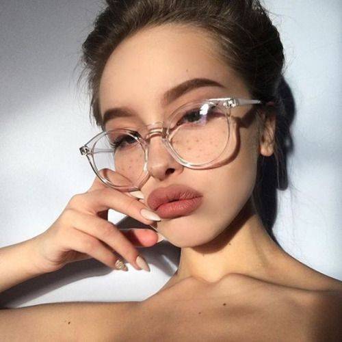 Отзыв о Модные прозрачные круглые очки прозрачная оправа женские очки от близорукости мужские очки в оправе nerd оптические оправы прозрачные