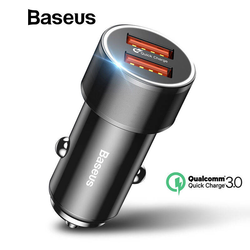 Baseus 36 Вт Dual USB быстрая зарядка QC 3,0 Автомобильное зарядное устройство для iPhone usb type-C PD быстрое зарядное устройство мобильный телефон быстрое зарядное устройство автомобильное зарядное устройство