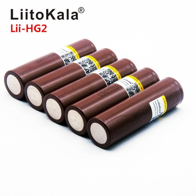 2019 LiitoKala Lii-HG2 18650 18650 3000 mah заряжаемая электронная сигарета батареи питания высокая мощность разряда банк