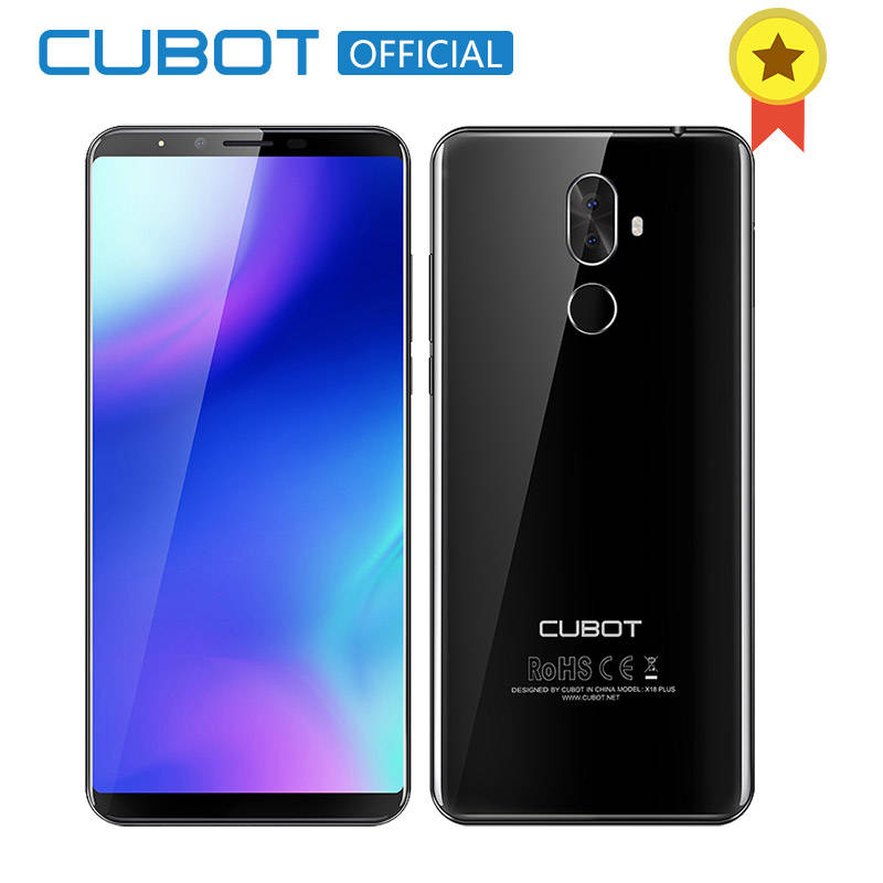 Cubot X18 плюс Android 8,0 18:9 FHD + 4 ГБ 64 ГБ 5,99 дюймов MT6750T 8-ядерный смартфон 20MP + 2MP камеры заднего 4000 мАч 4 г Celular