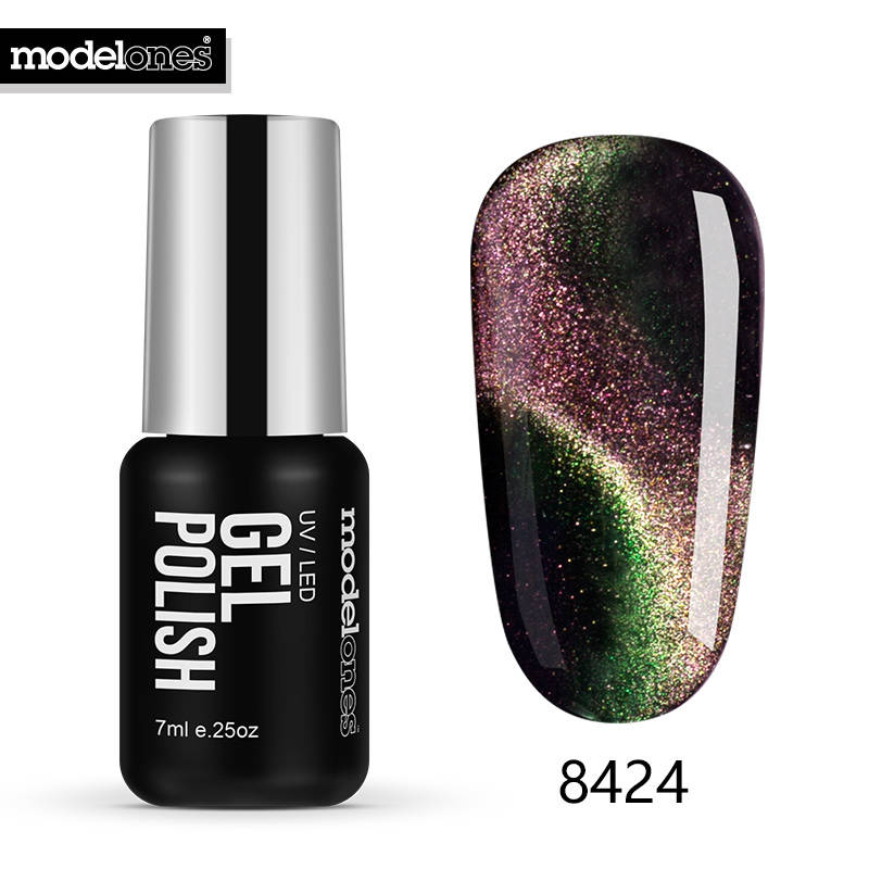 Modelones Хамелеон магнит для гель-лака 3D глаза кошки УФ лак для ногтей Soak Off Long Lasting гель для ногтей Лаки