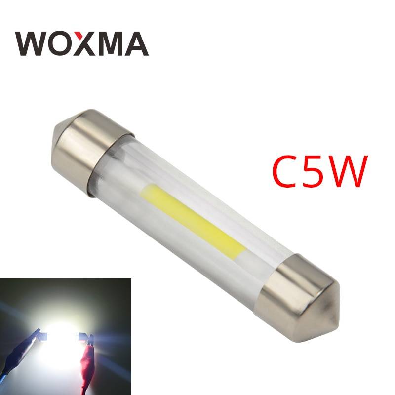 WOXMA C5W 12 В гирлянда 31 мм 36 мм 39 мм 41 мм C10W c5w светодиодный подкладке лампочки SMD 6000 К белый c5w светодиодный авто свет для стайлинга автомобилей