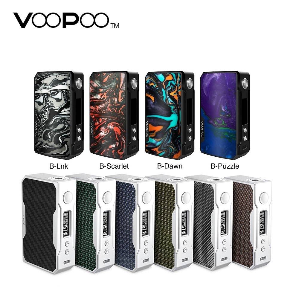 В наличии VOOPOO DRAG 2 177 Вт TC коробка мод электронная сигарета и перетащите 157 Вт коробка мод Vape W/US GENE chip no 18650 батарея коробка мод vs Shogun