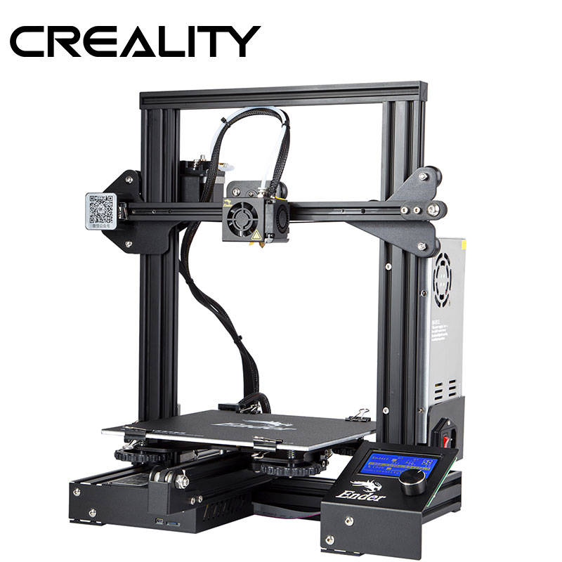 CREALITY 3d принтер Ender-3/Ender-3X обновленный закаленное стекло опционально, v-слот резюме отключение питания печать DIY комплект Hotbed