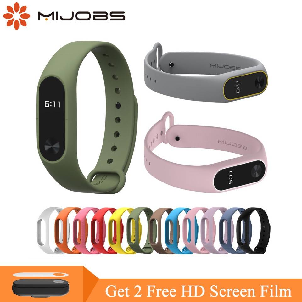 Mi jobs mi band 2 аксессуары Pulseira mi band 2 сменный силиконовый ремешок на запястье для Xiao mi 2 умный браслет на запястье