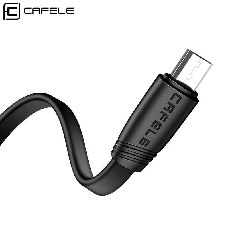 Cafele плоский кабель Micro USB для Xiaomi Huawei Samsung кабель Micro USB TPE плоский кабель USB DC 5 В 2A кабель USB Micro