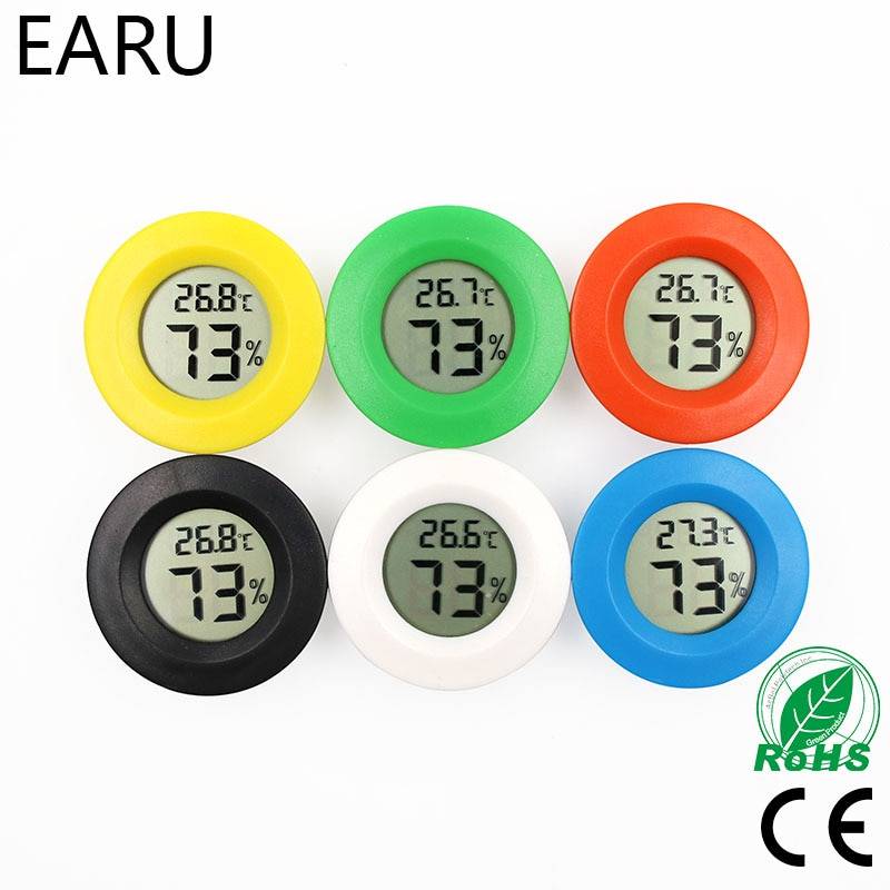 Мини ЖК-цифровой термометр гигрометр холодильник тестер морозильника датчик измерителя температуры и влажности термограф ПЭТ авто автомобиль