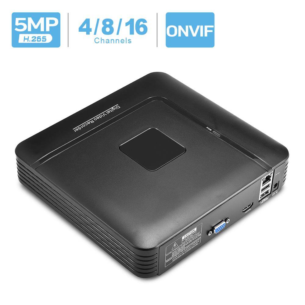 BESDER H.265 Макс 5MP Выход CCTV NVR 16CH 5MP/8CH 4MP/4CH 5MP видео регистратор безопасности H.265 Обнаружение движения ONVIF P2P CCTV NVR