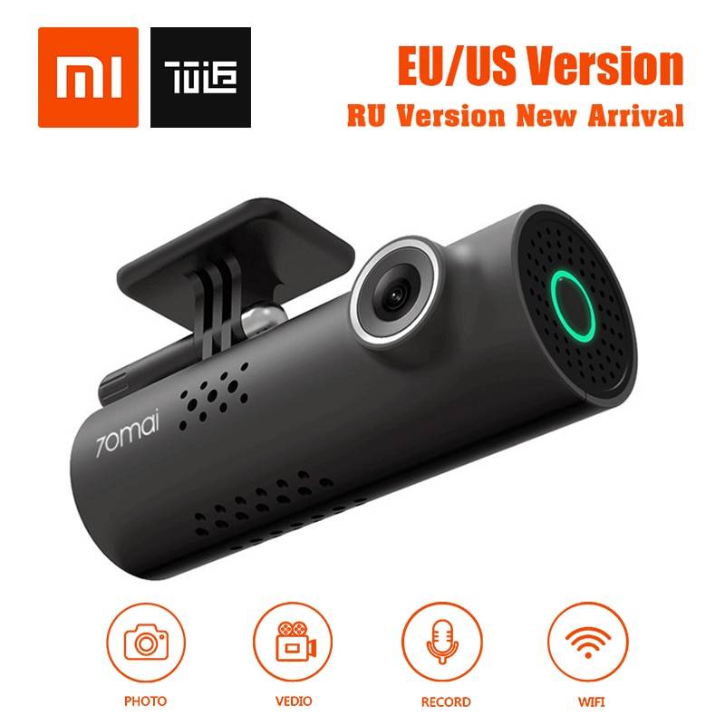 XiaoMi 70Mai 70Minutes Smart Car DVR RU/EU/US Версия 1080 Pеспроводной Регистраторы 130 Градусов Широкий Формат IMX323 Управление Голосом