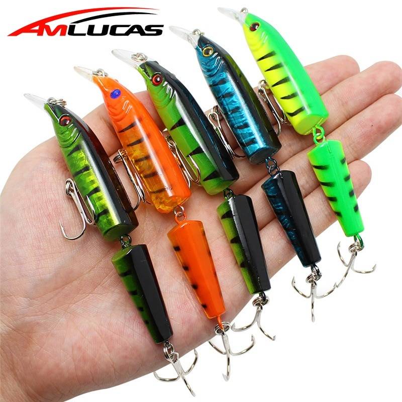 Amlucas 10,5 см 9 г воблеры Щука Блесен искусственные Multi Объединенная разделы Bait Crankbait поддельные рыбной ловли аксессуары WW6