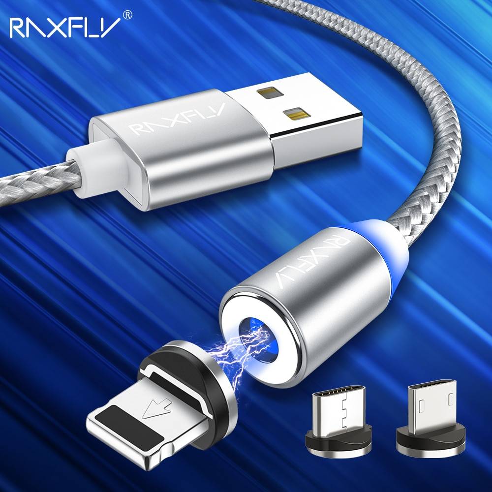 RAXFLY Магнитная Зарядное устройство USB кабель для iPhone 5 5S кабель Lightning/USB Магнит зарядки Micro Тип usb C кабель для huawei P20 Pro Nokia 7 8 Plus магнитная зарядка