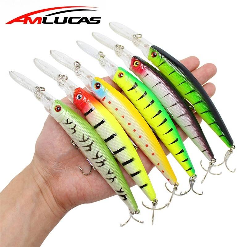 Amlucas гольян рыбалка приманки 14,5 см 15,6 г Crankbait искусственный Жесткий приманки приманка, мушка, рыболовство снасти пластик рыба воблер WW197