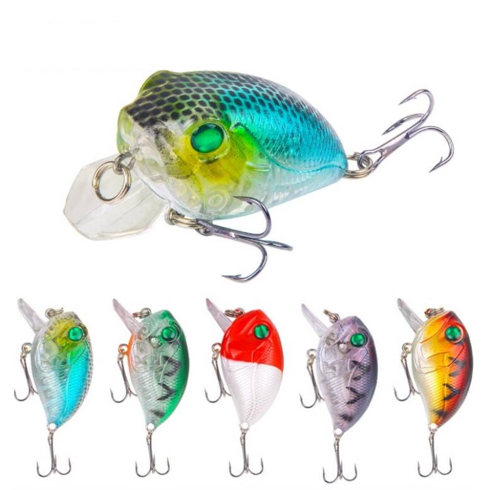 1 шт. Crankbait прикормы 4,5 см 8,1 г Иска Искусственный жесткая приманки низкие частоты Щука Карп Рыбалка воблер 5 цветов рыболовные снасти