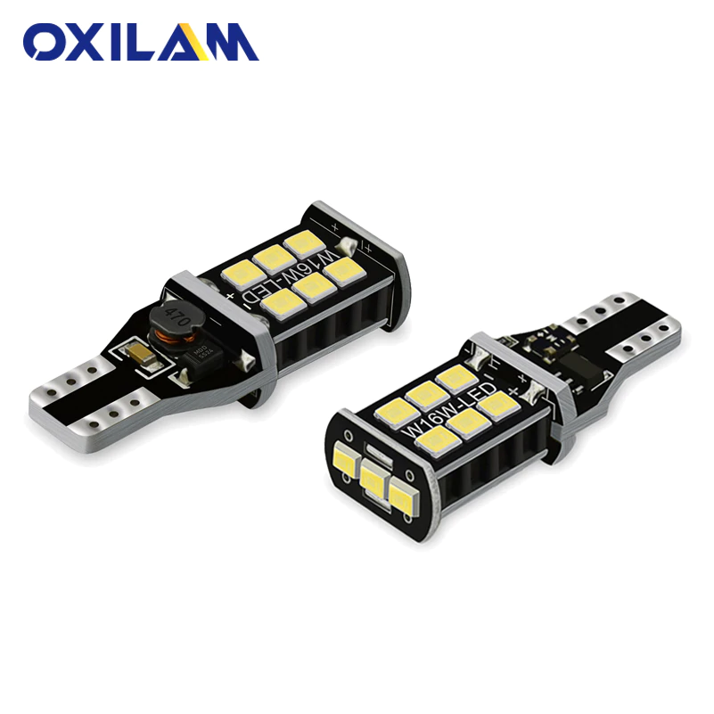 OXILAM 2x T15 W16W Canbus светодиодный задний фонарь для Kia Rio K2 3 подлокотник Ceed Sportage Sorento Cerato Soul Picanto Optima K3