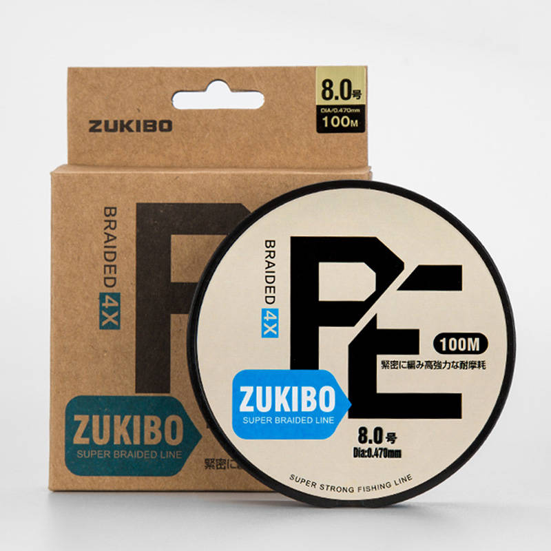 ZUKIBO 100 м PE плетеная леска для рыбалки 4 и 8 подставки для рыбалки супер прочная японская мультифиламентная нить для ловли карпа