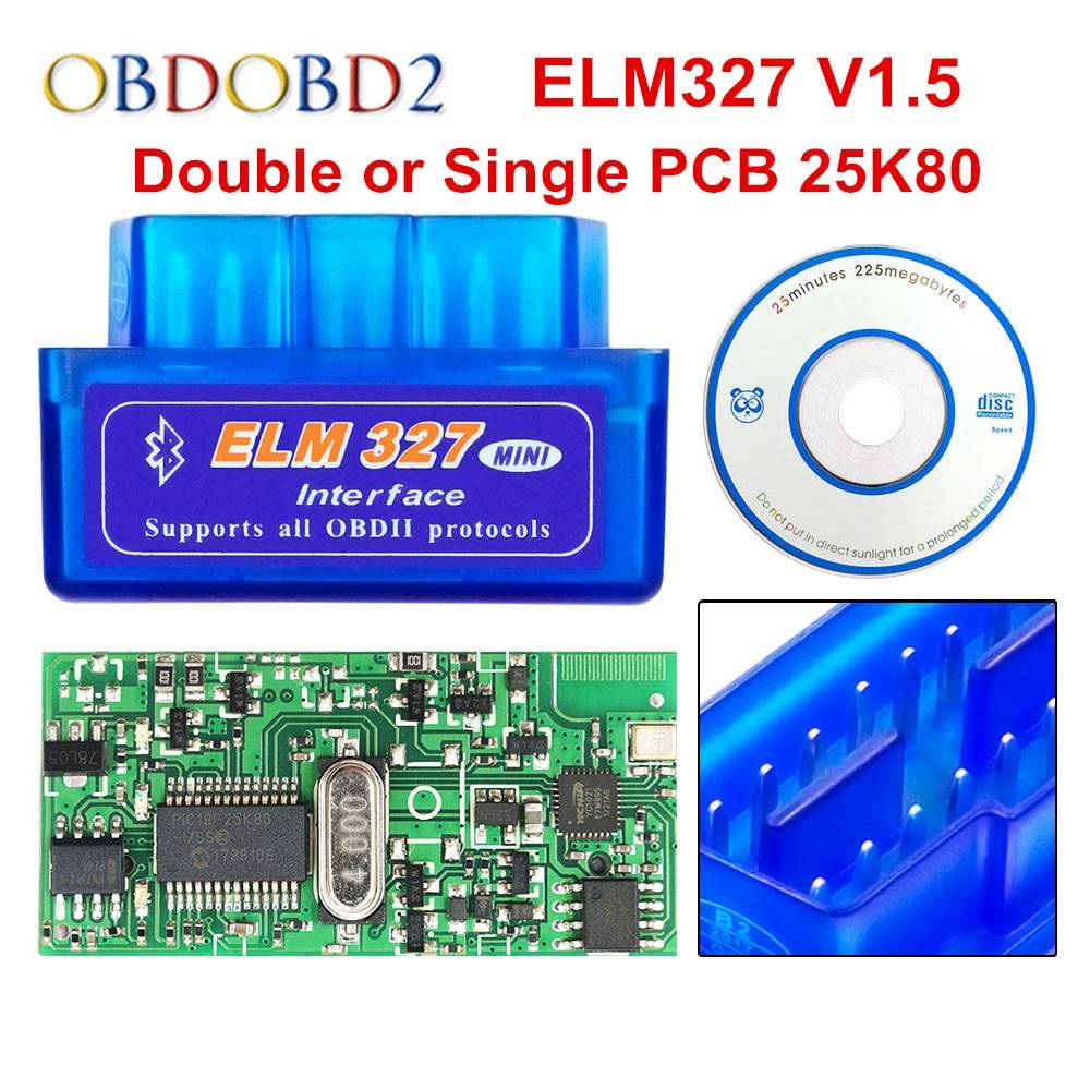 Супер Мини ELM 327 Bluetooth V1.5 PIC18F25K80 Mini ELM327 1,5 OBD2 автомобильный диагностический инструмент Поддержка протоколов J1850 Бесплатная доставка