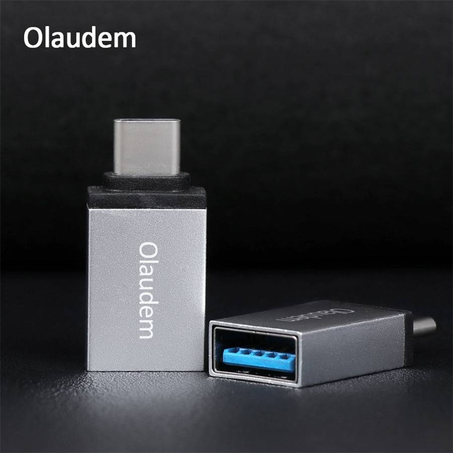 Olaudem USB 3,1 OTG Тип C USB кабель металлический Адаптер C кабели для мобильных телефонов конвертер samsung huawei Xiaomi ADT1538