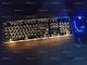 Игровая русская клавиатура Ретро Круглый Светящийся брелок металлическая панель с подсветкой USB Проводная металлическая панель с подсветкой Водонепроницаемая