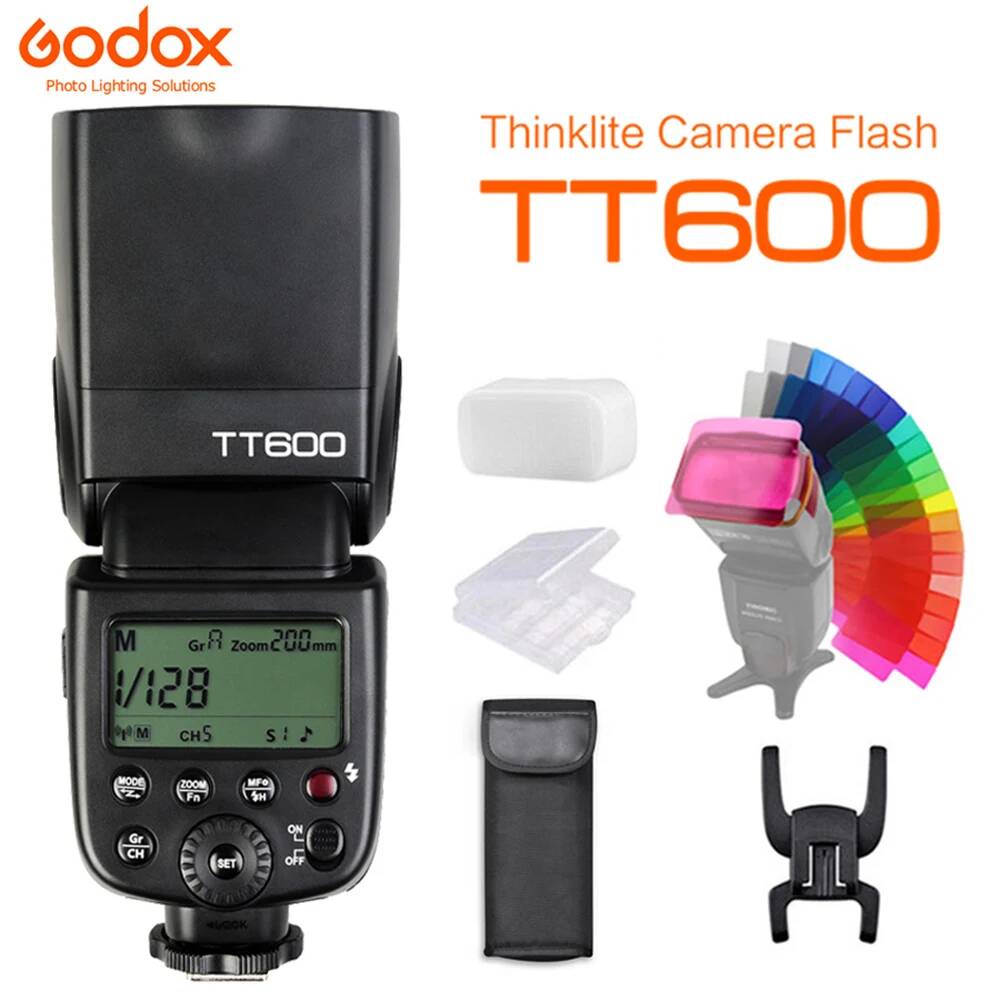 Беспроводная вспышка Godox TT600 TT600S 2,4G GN60 Master/Slave для камеры Canon Nikon Sony Pentax Olympus Fujifilm