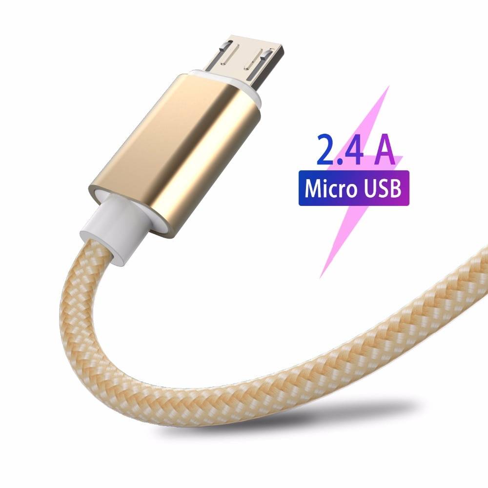 2 м 2A Micro USB кабель Смартфон Android быстрой зарядки кабели для передачи данных для Xiaomi Redmi note 5 плюс 4x для huawei для samsung GalaxyS7