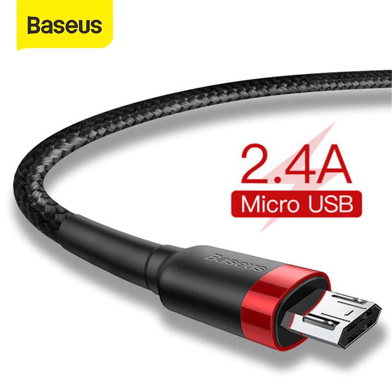 Кабель микро-USB Baseus, кабель для быстрой зарядки и передачи данных, 2,4 А, для Samsung J7, Redmi Note 5 Pro, устройств на Android