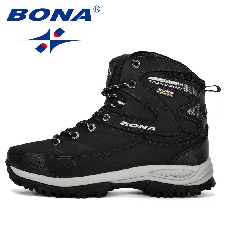 Ботинки мужские BONA на шнуровке, плюшевая подкладка, размер 39 - 46, цвет в ассортименте