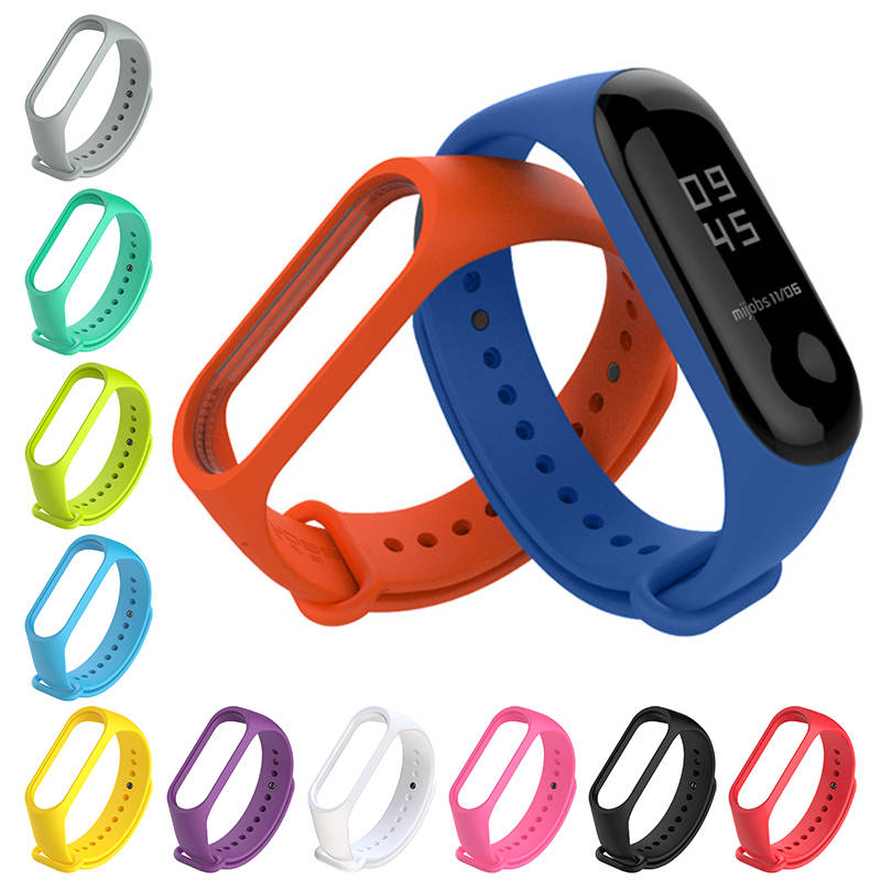 Сплошной цвет mi band 2 аксессуары pulseira mi band 2 3 ремешок замена силиконовый ремешок для xiaomi mi 3 2 mi 2 умный Браслет
