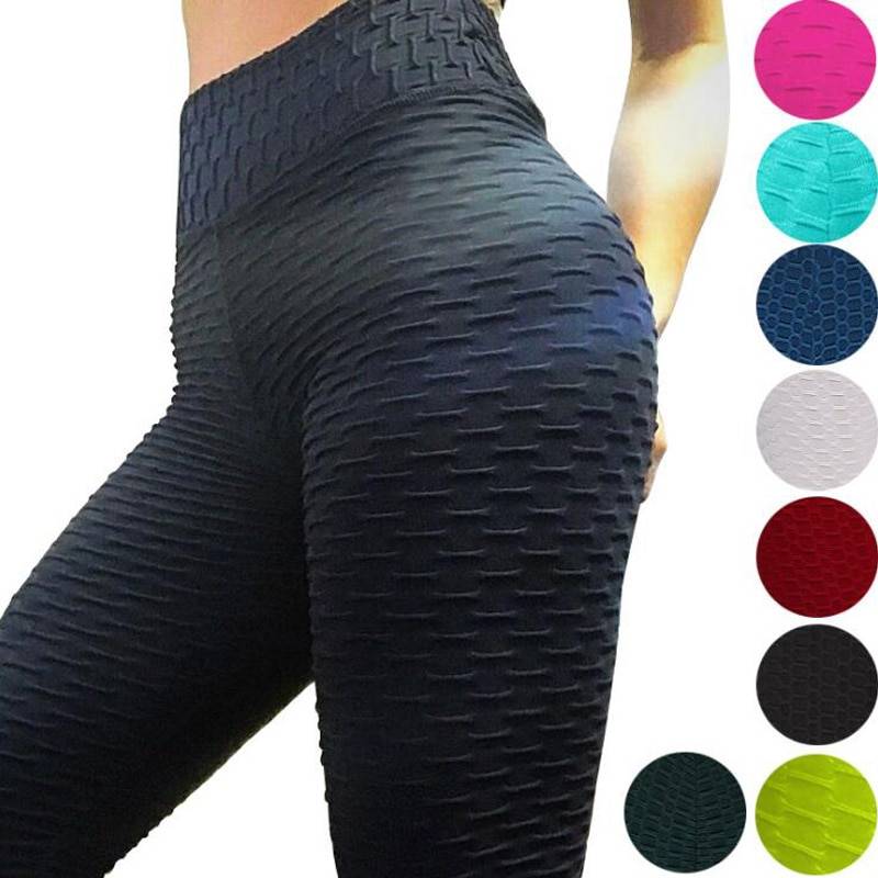 2019 Сексуальные Леггинсы для йоги спортивные Леггинсы жаккардовые спортивные леггинсы женские брюки для бега с высокой талией для йоги облегающие спортивные брюки