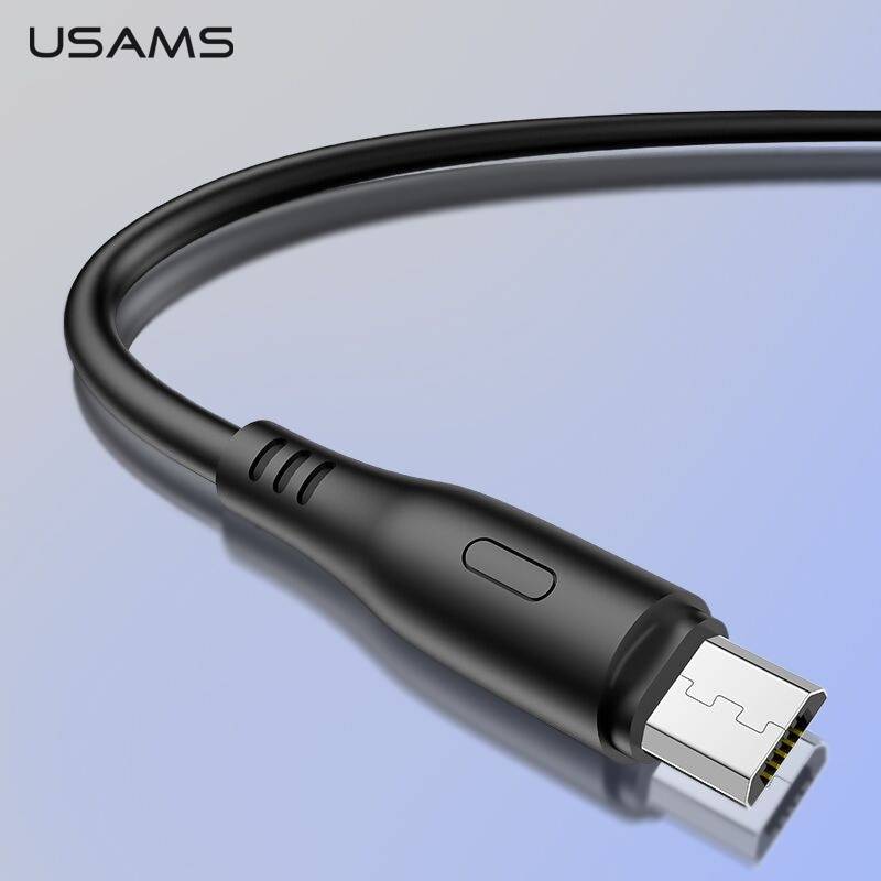 USAMS Micro USB кабель 2A Быстрая Зарядка синхронизация данных линия microusb кабель для мобильного телефона кабель для samsung Xiaomi круглый кабель для передачи данных