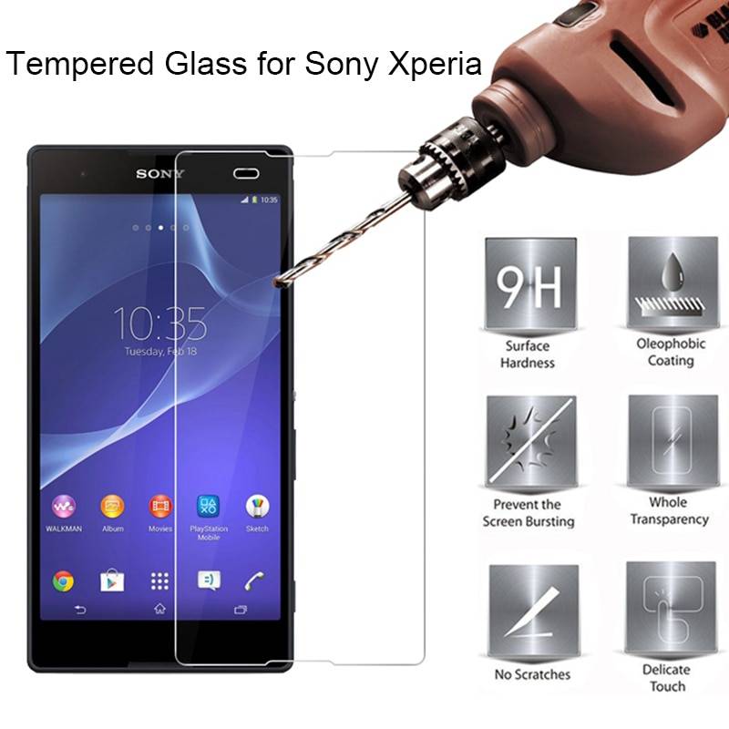 С уровнем твердости 9 H HD закаленное Стекло для sony Xperia T2 ультра T3 Экран протектор Стекло для sony L1 L2 R1 плюс Стекло на Xperia E3 E4 E4g E5 пленка