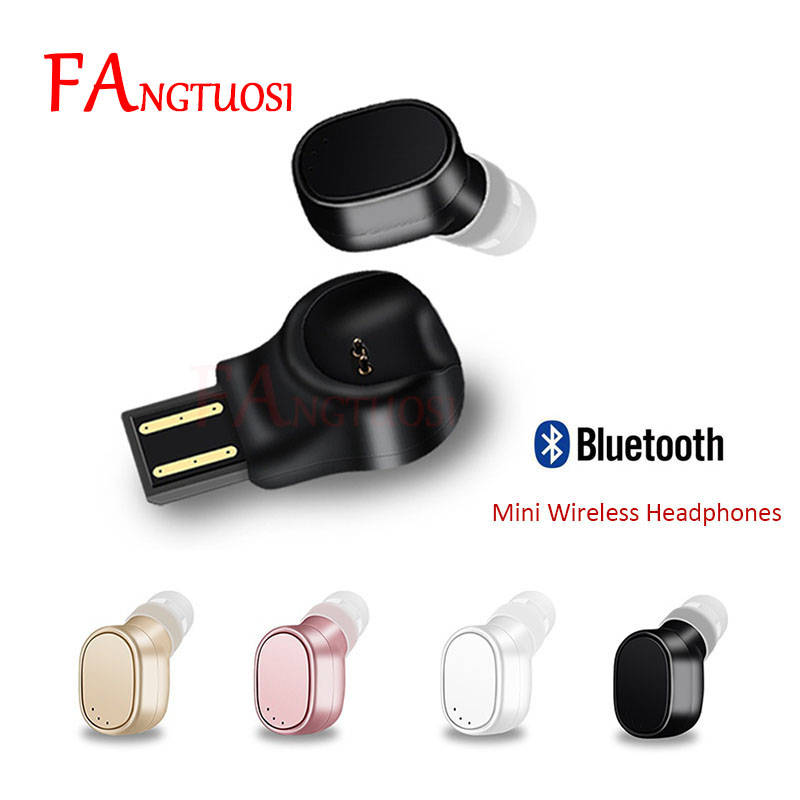 Fangtuosi X12 мини-гарнитура Bluetooth Беспроводной наушники Портативный USB Магнитный зарядки гарнитура Спорт вкладыши гарнитура для iPhone 8