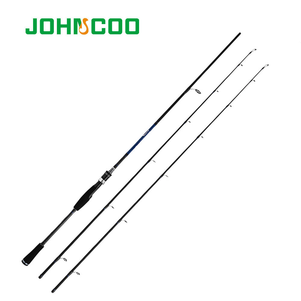 JOHNCOO литье спиннинг удочка 1,8 м 2,1 М 2,4 М МОЩНОСТЬ М MH карбоновая удочка 2 секции волокна Baitcast удочка