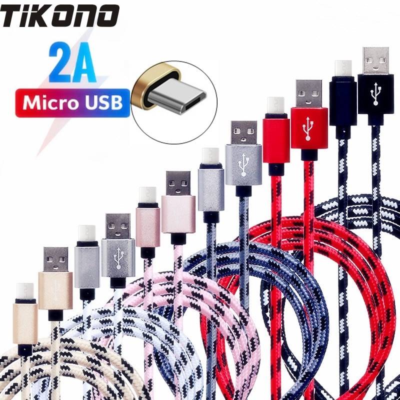 Micro USB зарядный кабель, Плетеный сверхмощный Micro USB Быстрый зарядный кабель для зарядки провод для Samsung/xiaomi/LG/huawei/Meizu/sony 2A