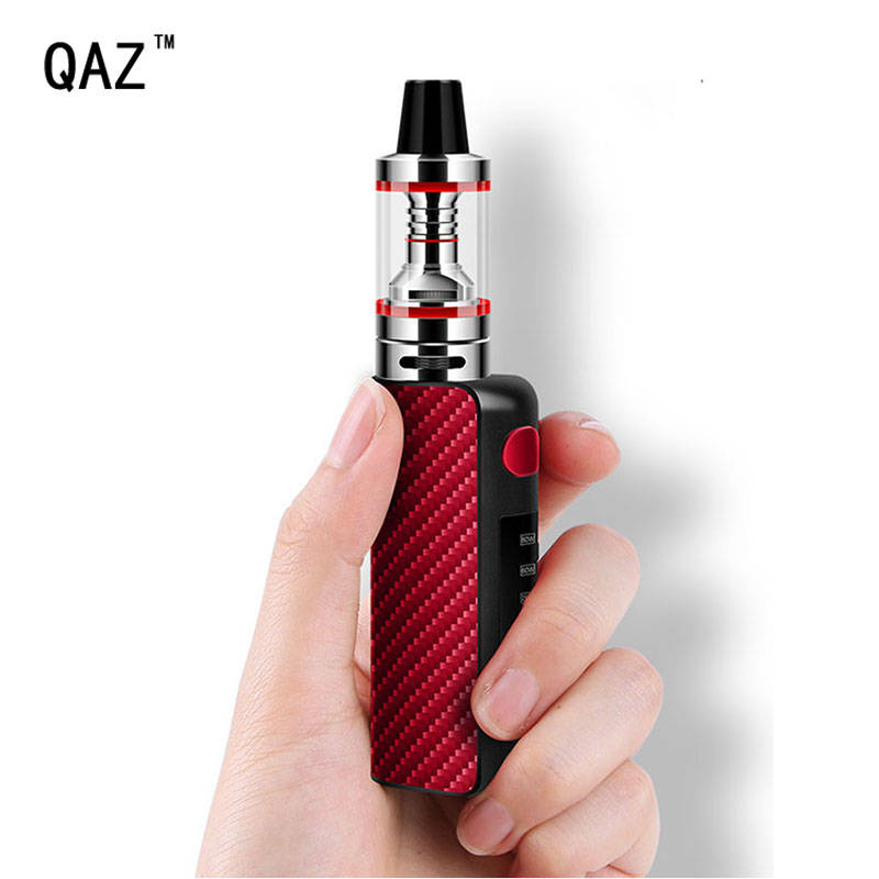 Оригинальный QAZ 80 Вт электронная сигарета vape мод встроенный аккумулятор с светодиодный огромный вапоризатор пара электронная сигарета комплект электронный кальян