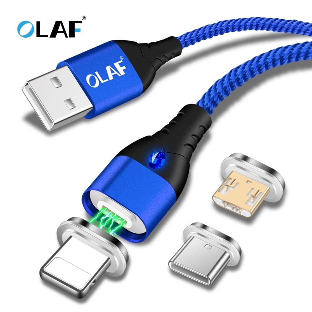 OLAF 5A Магнитный USB кабель для iPhone Тип C магнит зарядное устройство данных зарядная Зарядка Micro USB C кабель для мобильного телефона huawei