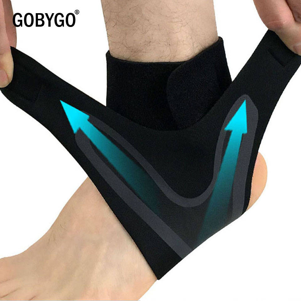 GOBYGO Спортивная поддержка лодыжки эластичная высокая защита спортивные лодыжки оборудование безопасность бег баскетбол поддержка лодыжки