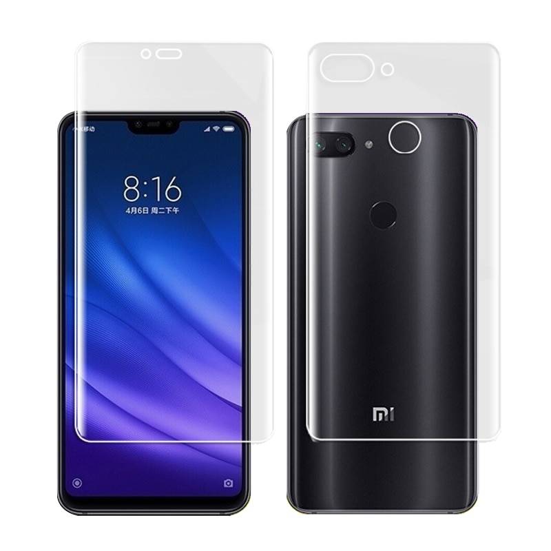 Мягкий HD ANti-Scratch Finger 4D полный корпус крышка экрана протектор для Xiaomi Mi 8 Lite 6,26 "Авто фиксированная Гидрогелевая пленка