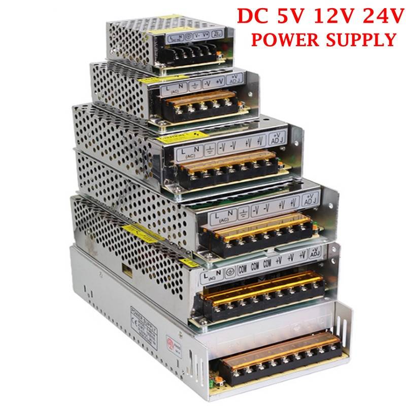 AC 110 V-220 V к DC 5 V 12 V 24 V 1A 2A 3A 5A 10A 15A 20A 30A 50A адаптер драйвер Питание Светодиодные ленты свет