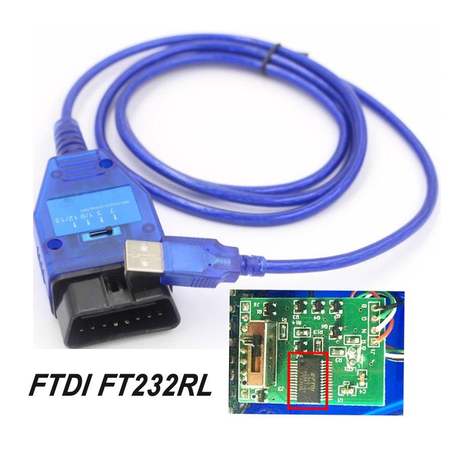 Отзыв о 2019 Новый FTDI FT232RL чип Авто Obd2 Диагностический кабель для  VAG USB для Fiat VAG USB Интерфейс ЭБУ автомобиля сканирующий инструмент 4  позиционный переключатель