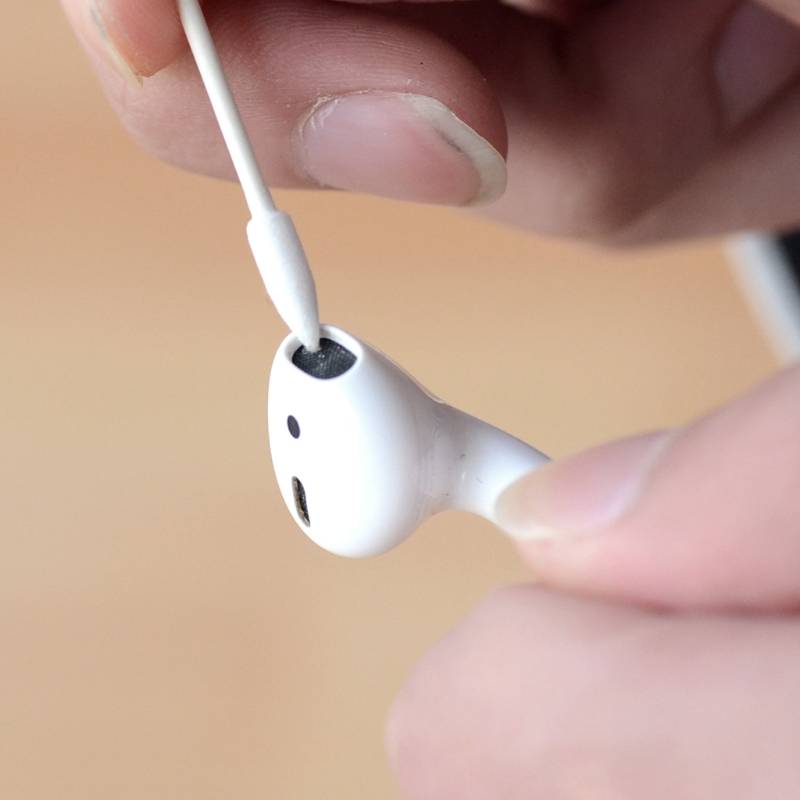 Для Apple Airpods Airpod чехол 25x хлопок одноразовая палочка инструмент для очистки гарнитура для Airpods телефон порт зарядки Apple Airpods