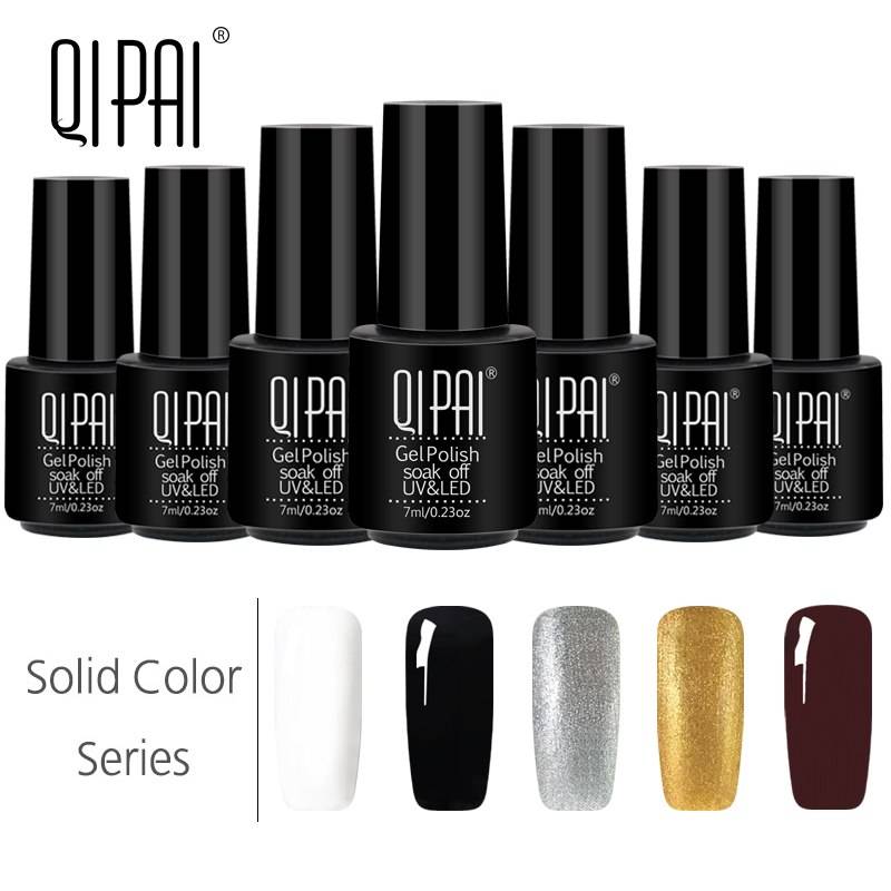 QIPAI 7 мл Гель-лак дизайн ногтей гель Nagellak Набор для маникюра Losweken Witte праймеры полу Permanente УФ гель Гибридный Lak 2019 Топ