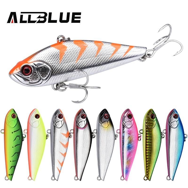 ALLBLUE продано 80 s рыболовная приманка погружающаяся VIB Lipless Crankbaits мм жесткий искусственный вибрации приманки Зима Ice соль Рыбалка снасти