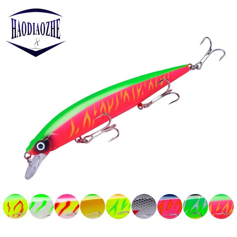 Минноу заманить 14 см 18,6 г Crankbait Жесткий Bait искусственная наживка рыболовные снасти 3D глаза плавающие Японии PESCA, воблер