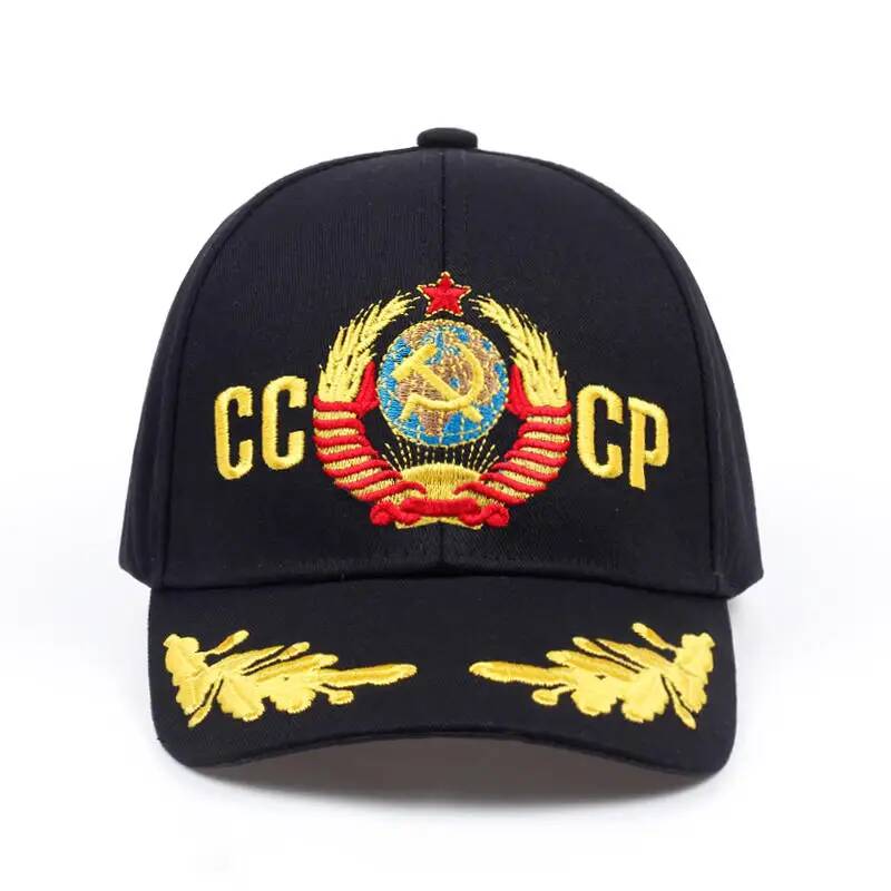 Новая бейсболка CCCP СССР в стиле национальной эмблемы, унисекс, черная, красная хлопковая кепка Snapback с вышивкой, высококачественные шапки garros