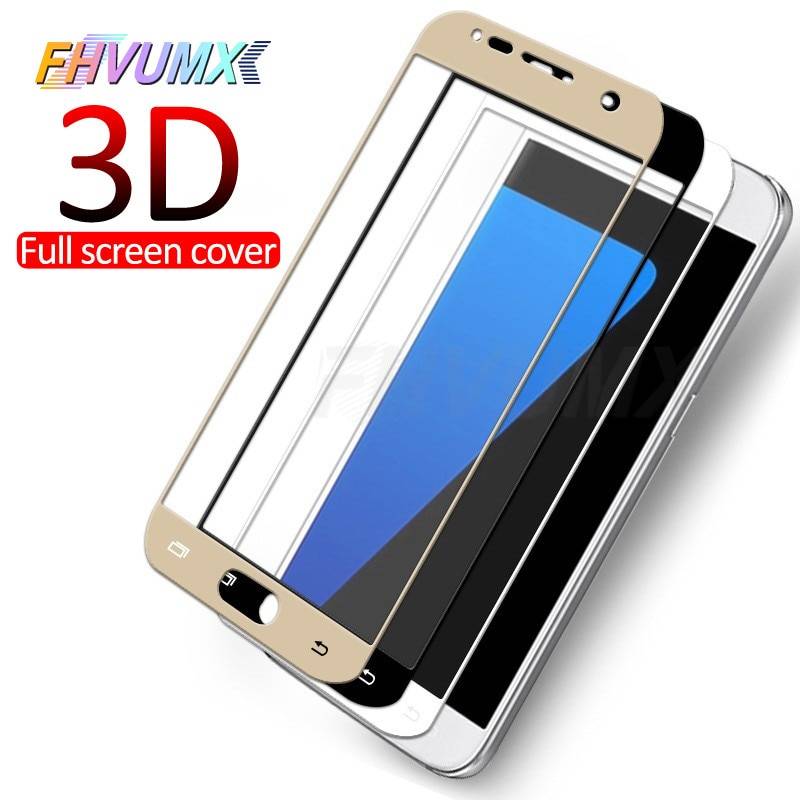 3D защитное стекло на для samsung S7 A3 A5 A7 2016 2017 закаленное стекло для samsung J3 J5 J7 2016 2017 Экран протектор фильм