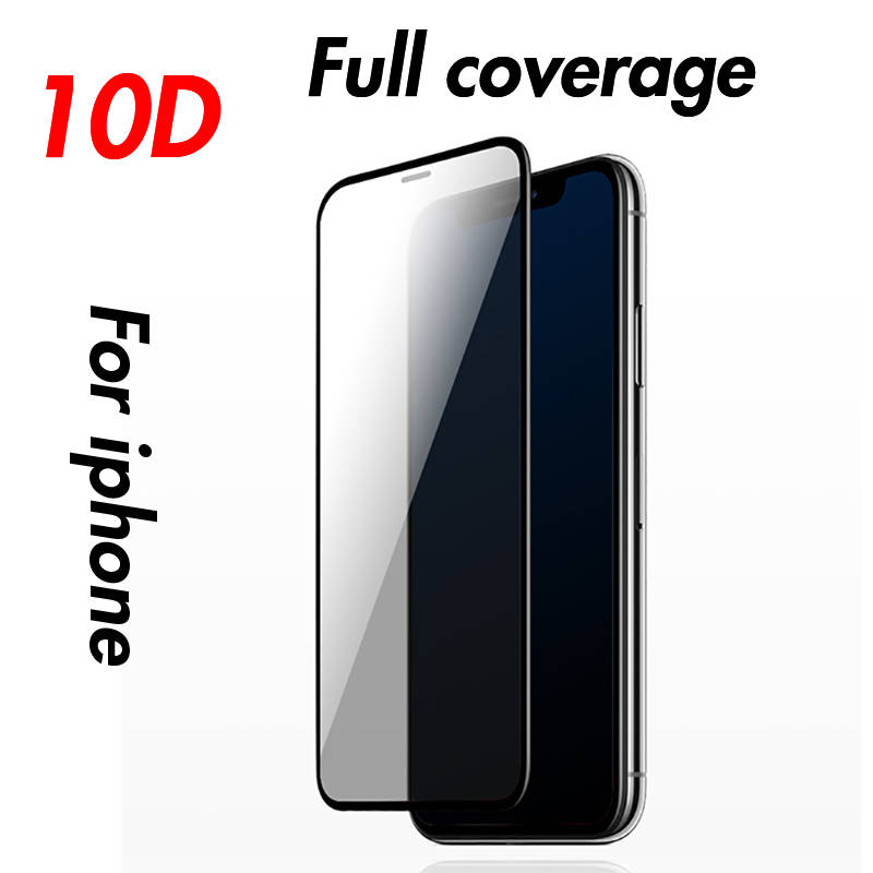 10D полное покрытие Защитное стекло для iphone 6 7 8 6 S Plus x xs xr xs max пленка iphone Защита экрана закаленное стекло на iphone 7