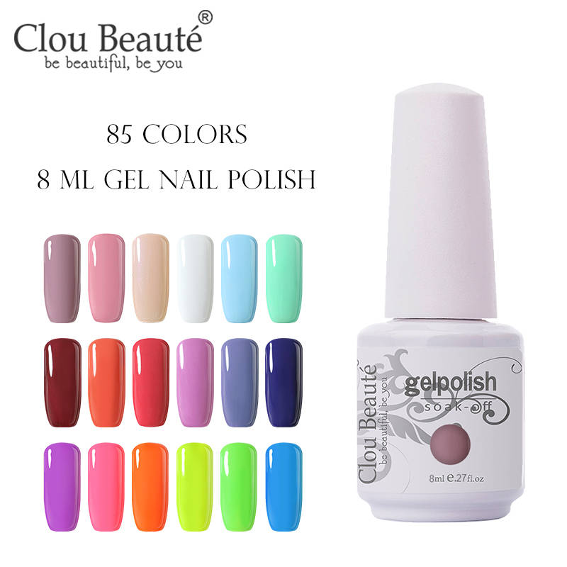 Гель-лак для ногтей clou beaute, набор для маникюра с УФ-лаком, полуперманентный Гель-лак 85 цветов, 8 мл