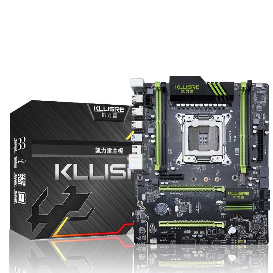Материнская плата Kllisre X79 LGA2011 ATX USB3.0 SATA3 PCI-E NVME M.2 SSD поддерживает память REG ECC и процессор Xeon E5