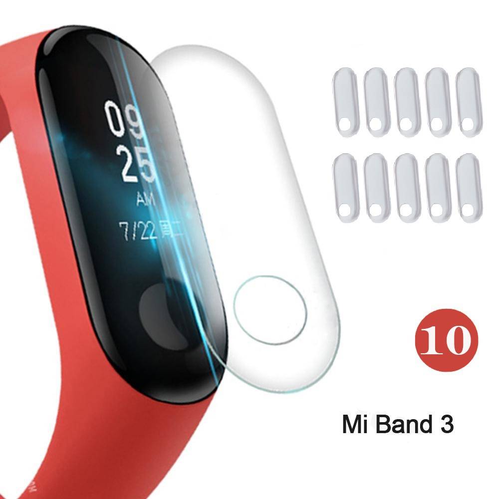 10 шт для Xiaomi Mi Band 2/3/4 Экран плёнка ТПУ полное покрытие браслетная пленка защитная часы пылеотталкивающий устойчивый к царапинам