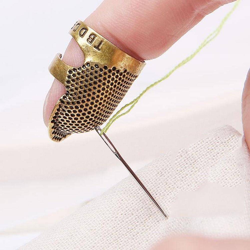 Ретро ручной работы наперсток для шитья пальцев протектор рукоделие металлический латунный наперсток для шитья швейные инструменты аксессуары Ping